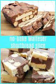 No Bake Malteser Shortbread Slice Baking Recipes Baking Tray Bake Recipes