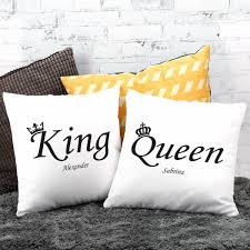 Check spelling or type a new query. King Queen Kissenset Mit Ihren Namen