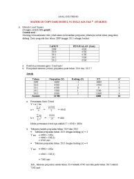 Fungsi dasar metode least square fungsi dasar metode least square adalah sebagai berikut. Analisis Trend Pdf