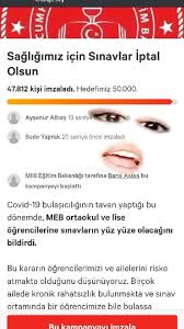 Bakan selçuk, lise öğrencilerinin taleplerine ilişkin açıklama yaptı. Http Chng It Gfjs5w2ty2 Gidin Imzalayin Sinav Iptal Olsun Saglik Icin