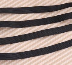 10/20/50/100 Yards Flat Elastic Cord, 12 Mm Fabric Elastic Cord, Black  Color Flat Elastic Rope Cord,stretchy Cord, Rope Cord