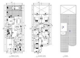 See more ideas about row house, house floor plans, house plans. Two Storey Row House Plan Drawing In Dwg Autocad File Cadbull