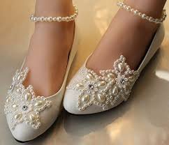 Ballet Flat Wedding Shoes Lace Bridal Shoes Pearl By Jojoangelly Wedding Shoes Lace Bridal Shoes Wedding Shoes