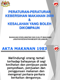 Berikut tips menjaga makanan tetap higienis dan bebas penyakit. Peraturan Makanan 2009 Pdf