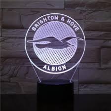 Arsenal football club official website: Led Night Light Brighton Hove Albion Football Club 3d Illusion Fc Pr Lightfurnitures