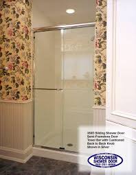 Wisconsin Shower Door Prairie Glass Sliding Shower Door Shower Doors Towel Bar