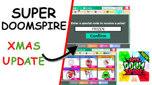 Roblox super doomspire codes by using the new active roblox super doomspire codes, you can get some free crowns and stickers, which will help you to purchase new tools and cosmetics. Roblox Super Doomspire Codes Christmas Update Gameplay Youtube