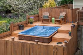 A platform extending horizontally from one side of a ship to the other. Can I Add A Hot Tub To My Deck Decks Docks Lumber Co