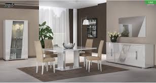 Highest quality furniture and best styles. Glossy White Dining Room Set 8 Pcs Made In Italy Contemporary Modern Esf Lisa Esf Lisa Set 8