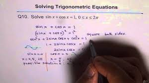 Trigonometric Equation With Extraneous Roots Q10 Youtube