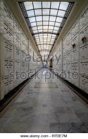 Hours may change under current circumstances Oakland California December 7 2018 Mausoleum Corridor At Mountain View Cemetery Stock Photo Alamy