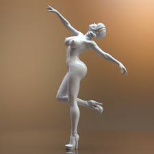 STL file Dancer woman nude・3D print object to download・Cults