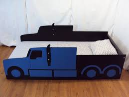 Snilety soft kids duvet comforter cover set bed sheet set for boys girls,fire truck model lover bedding sets for women men bedroom decor,include 1 duvet cover,2 pillowcase 3.6 out of 5 stars 50 $52.99 $ 52. Handmade Semi Tractor Truck Twin Kids Bed Frame Handcrafted Truck Themed Children S Bedroom Furniture By Tradecraft Specialties Custommade Com