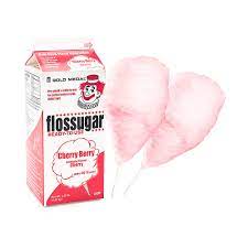 Cotton Candy Floss Sugar Cherry Half Gallon Carton Candy Warehouse