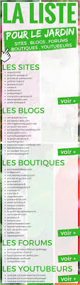 La Liste Des Sites Blogs Forums Boutiques Youtubeurs A Connaitre Pour Le Jardin Jardinage Jardins Astuce Jardin