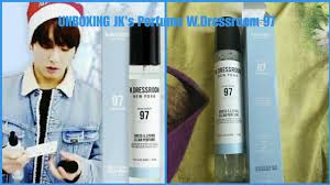 Menjadi adik bagi member lainnya, membuat para maknae ini identik dengan gayanya yang imut dan menggemaskan. Unboxing Jungkook S Perfume W Dressroom 97 April Cotton Youtube