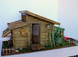 Cabane En Bois Avec Serre Ebay Maison De Poupee Maison Chalet Bois