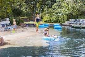 Get A Beach Vacation In The Texas Hill Country Our 950 Ramblin River Has A Beach Entry Great Hill Country Resort Family Friendly Resorts San Antonio Hotels