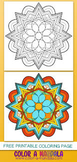 The most common printable art material is stretched canvas. Art Deco Mandala Coloring Page M115 Color A Mandala
