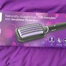 Philips Bhh880 10 Heated Straightening Brush With Thermoprotect Technology Black Amazon In Health Personal Care Straightening Brush Philips Straightener