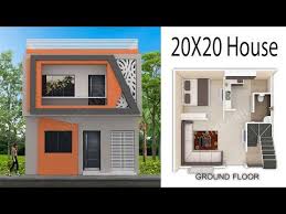 Get inspiration from predesigned layouts for your bedroom, bathroom, living room, etc. 20x20 House Design 400 Sqft House With 3d Elevation By Nikshail Youtube Village House Design Small House Design Kerala Two Story House Design