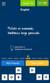 You have to find a pattern and determine the missing element from the logical chain. Ulol Tagalog Logic Trivia For Android Apk Download