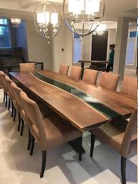 Luxedge Furniture Co Epoxy Tafels Rivier Tafels Live Rand Tafels Eettafel Salontafels Geregenereerde Tafels Wood Dining Room Table Live Edge Dining Table Dining Table