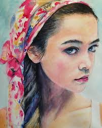 Kennetta Christian #watercolor #portrait