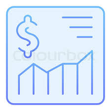 Dollar Growth Chart Flat Icon Stock Vector Colourbox