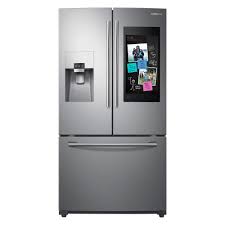 Samsung 24 2 Cu Ft Family Hub French Door Smart Refrigerator In Stainless Steel Rf2 Samsung French Door Samsung Refrigerator Samsung Refrigerator French Door