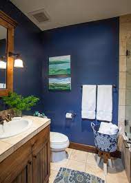 Bathroom colors for small bathrooms are the debatable matter for those who have a big bathroom and small bathroom. Bathroom Rugs Navy Blue Trends Fascinating Brown Vanity Decorating Ideas And Towels Bath On Bathr Yellow Bathroom Decor Blue Bathroom Decor Blue Brown Bathroom