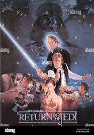 Star Wars: Episode VI - Return of the Jedi Year : 1983 USA Mark Hamill,  Harrison Ford, Carrie Fisher, Billy Dee Williams, David Prowse Director:  Richard Marquand Movie poster (USA Stock Photo - Alamy