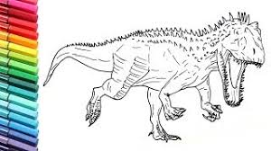 If your kid is young and has just been introduced to dinosaurs, it is best advised that you let him first get used to these new creatures. Drawing And Coloring Indominus Rex From Jurassic World Draw Dinosaurs Color Pages For Childrens Youtube