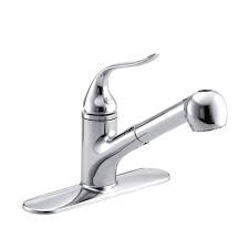 Best kitchen faucets and sinks : Kohler K 15160 Cp Coralais Single Control Pullout Spray Kitchen Faucet Polished Chrome Faucetdepot Com