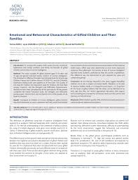 Sign up for our gifted & talented email list: Pdf Emotional And Behavioral Characteristics Of Gifted Children And Their Families