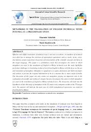 Serpihan ayat ini betul atau sepatutnya hal ini demikian kerana.. Pdf Metaphors In The Translation Of English Technical Texts Into Malay A Preliminary Study Sharmini Abdullah And Mark Shuttleworth Academia Edu