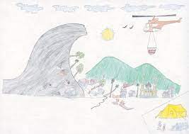 Learn how to draw tsunami simply by following the steps outlined in our video lessons. Indian Ocean Tsunami Survivors Reunited With Childhood Drawings Tsunami Cartoon Drawings Drawings