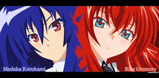 Medaka Kurokami From Medaka Box Rias Gremory From Highschool Dxd Anime Manga Anime Anime Fantasy