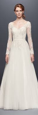 Long Sleeve Wedding Dress With Low Back David S Bridal Petite Wedding Dress Davids Bridal Wedding Dresses Davids Bridal Gowns
