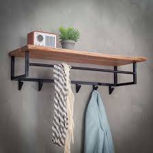 Portemanteau Mural Bois 1 Etagere 6 Crochets Tribeca Bois Naturel Pier Import La Redoute Porte Manteau Mural Porte Manteaux Etagere Porte Manteau