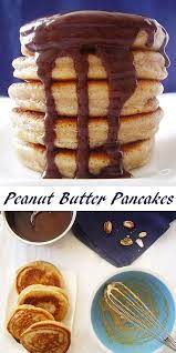 Peanut Butter Pancakes Recipe Peanut Butter Pancakes Peanut Butter Peanut Butter Recipes