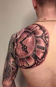 90 Best Time Tattoos That Never Go Out Of Style Clock Tattoo Tattoos For Guys Mens Shoulder Tattoo