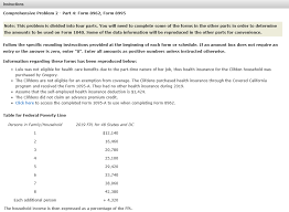Check spelling or type a new query. Instructions Comprehensive Problem 2 Part 4 Form 8962 Form 8995 Note This Problem Is Divided Into Four Parts You Will Need To Complete Some Of Course Hero