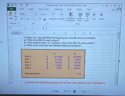 These articles will teach you business valuation best practices and how to value a company using comparable company analysis, discounted cash flow (dcf) modeling, and precedent transactions, as used in investment banking, equity research, from project abc at the end of the first, second, and third years are denoted by c1, c2, and c3, respectively. Calculating Npv Irr And The Crossover Rate Chegg Com