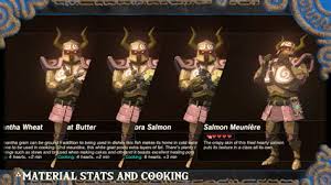 So here's my long awaited i made a tutorial for cooking this, so you are able to do the side quest that involves cooking this. Botw Salmon Meuniere Recipe Ingredients Salmon Meuniere Botw Quest Hearty Salmon Meuniere Seeing This Makes Me Want To Try The Salmon Meuniere Now Cay Naee
