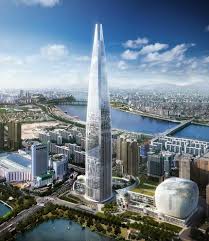 Lotte World Tower Is A 123 Floor Supertall Skyscraper Currently Being Erected In Seoul South Korea Ground Was Lotte World Skyscraper Architecture Skyscraper