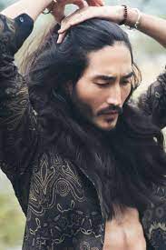 Asian Men Long Half Black Color Hair Long Hair Styles Men Asian Men Hairstyle Asian Men Long Hair