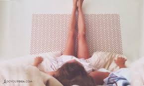 Legs Up The Wall Pose Or Viparita Karani Is A Restorative Yoga Posture That Allows The Mind And The Body To Relax Legs Up The Wall Yoga Steps Yoga Postures