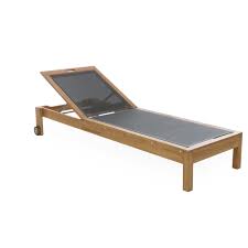 Valtek Chaise Longue Les Jardins Sling Teck Jardin De Ville