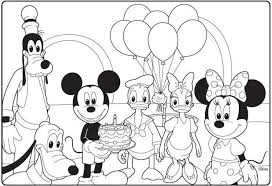 Mickey Mouse Clubhouse Birthday Coloring Page Mickey Mouse Coloring Pages Birthday Coloring Pages Mickey Coloring Pages
